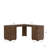 60"W L-Shaped Desk With 2 USB Ports and 3 Power Ports, Storage-201469355