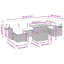 62 cm W Patio Sofa with Cushions