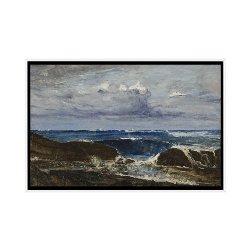 Print, 101.6 cm H x 152.4cm W x 4.445cm D, White