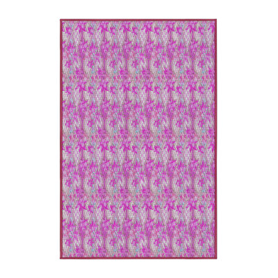 Tapis rose tissé à la machine