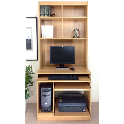 Fernande 85Cm W Rectangle Computer Desk with Hutch