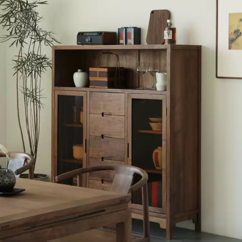 Multi-Functional Simple Sideboards, Walnut