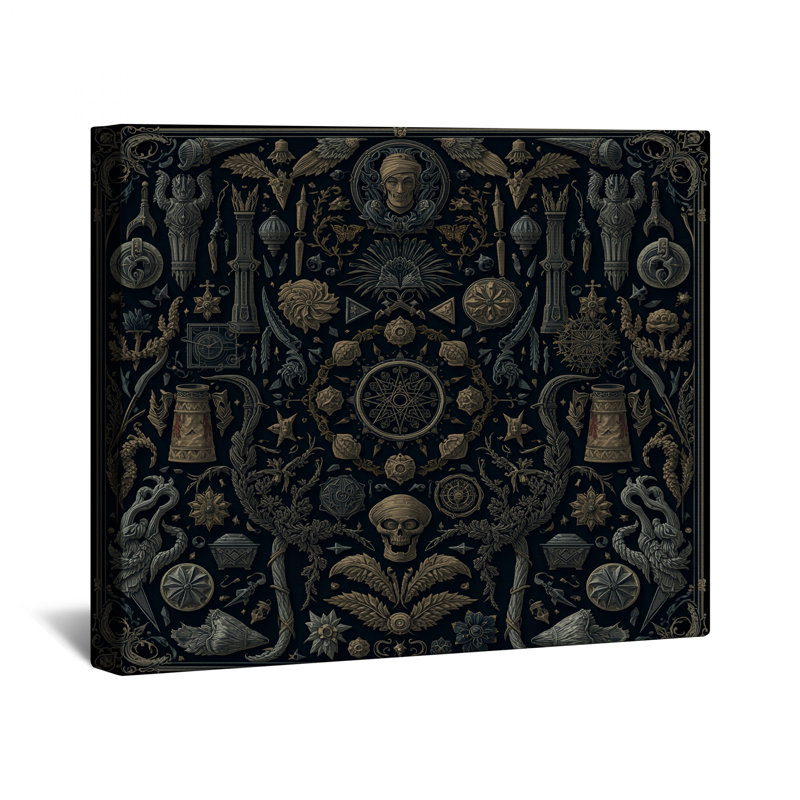 Toile de galerie ornée de motifs gothiques en plusieurs tailles, 16 x 20 inches