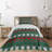 Skull Polyester Geometric Shapes Coverlet-2101474961