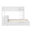 Lit superposé simple au-dessus de simple avec lit gigogne et bureau-1828267244