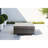 Brown Outdoor Square Coffee Table With Tempered Glass, Rustproof Frame, 28" Size, 20 Lbs, Weather-, Ideal For Patio In , Glass Top, Weather- Aluminum No Assembly, Square, Spaces