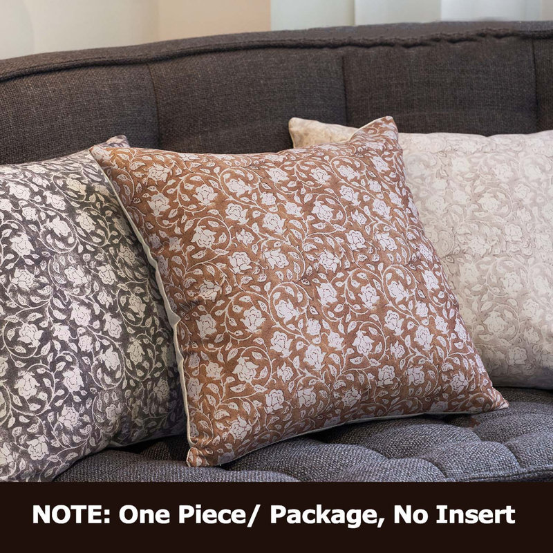 Lierna Floral Pillow Covers 18x18 20x20, Throw Pillows for Couch, Floral Print Pillow Cover, Decorative Neutral Accent Throw Pillow Covers for Living Room, 1PC