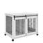 Cage pour chien à porte coulissante l 39,37 po x P 25,2 po x P 28,94 po-1945286045-1945286044