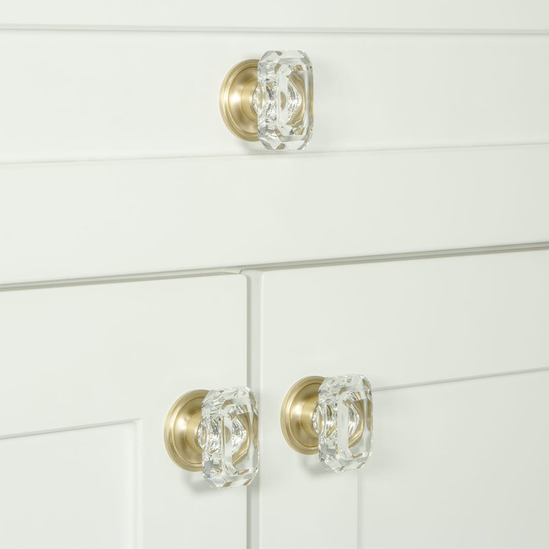 Baguette Cabinet Knob, Satin Brass