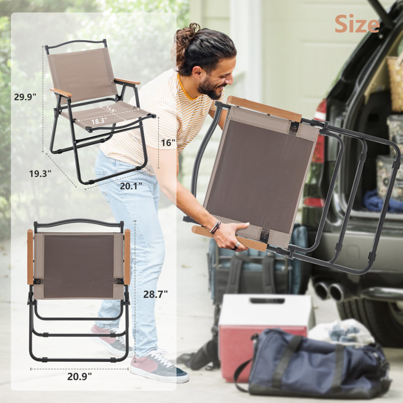 Chaise de camping pliante Shierra, Kaki
