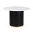 47" Round Dining Table Set for 4, Modern 5-Piece Dining Room Set with White Marble Veneer Top Kitchen