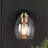 Modern Black Brass 1-Light Armed Sconce