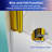 31" W x 55" H Pivot Tub Shower Door, Folding Frameless Glass Shower Door with Towel Bar, Premium 1/4" (6mm) Thick SGCC Tempered Glass Bathtub Door, Bathroom Shower Door Panel, Brushed Gold-116726567