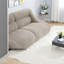 Canapés portables confortables, canapé en chenille beige foncé pour les espaces compacts