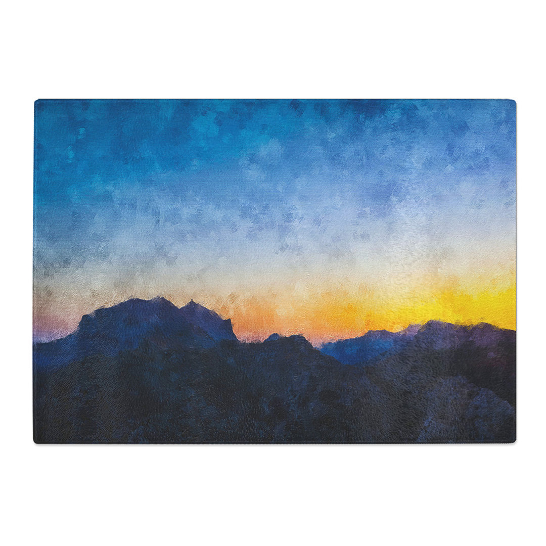 Tempered Glass Mountain Range in Spain Chopping Board