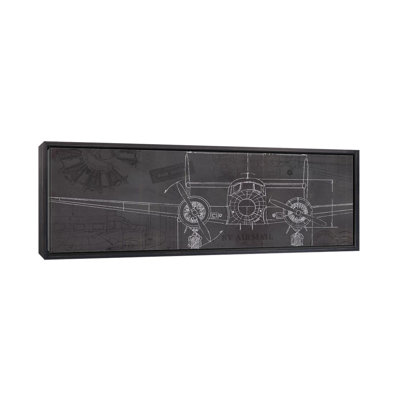 «Plane Blueprint IV» par Marco Fabiano - impression d'art panaromique