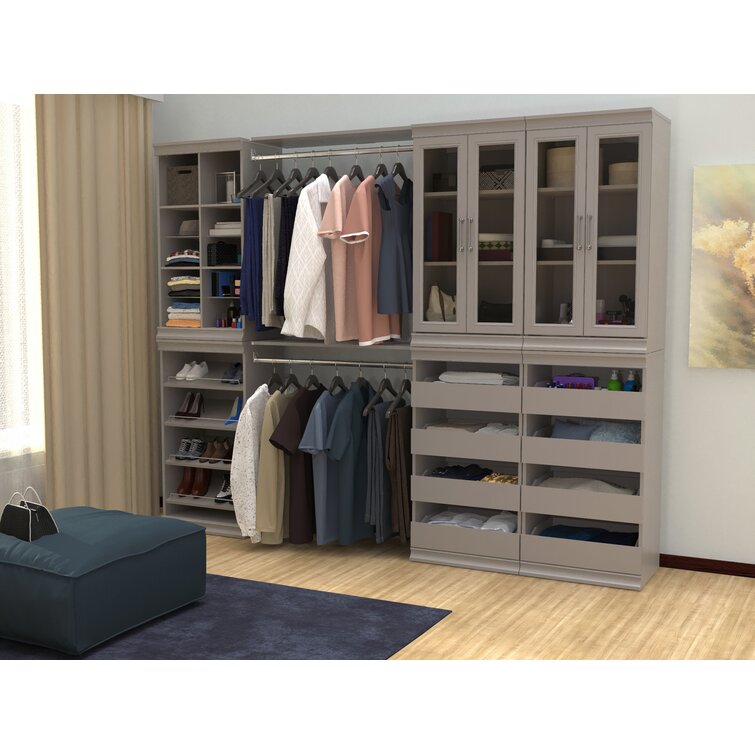 ClosetMaid Modular Storage 69 W - 91 W Closet System with Doors
