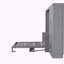 Grand lit escamotable mural avec placard, gris-2145617711