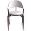 Chaise de salle à manger moderne en cuir, chaise d'appoint confortable à dossier ouvert avec pieds en métal élégants-1132698546-1132698549
