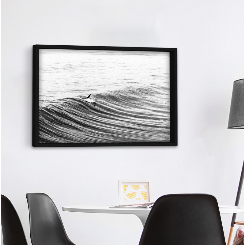 « Morning Glide », reproduction de photo par Aiko, H 24 po x l 36 po x P 1,5 po, Cadre blanc à bords frangés