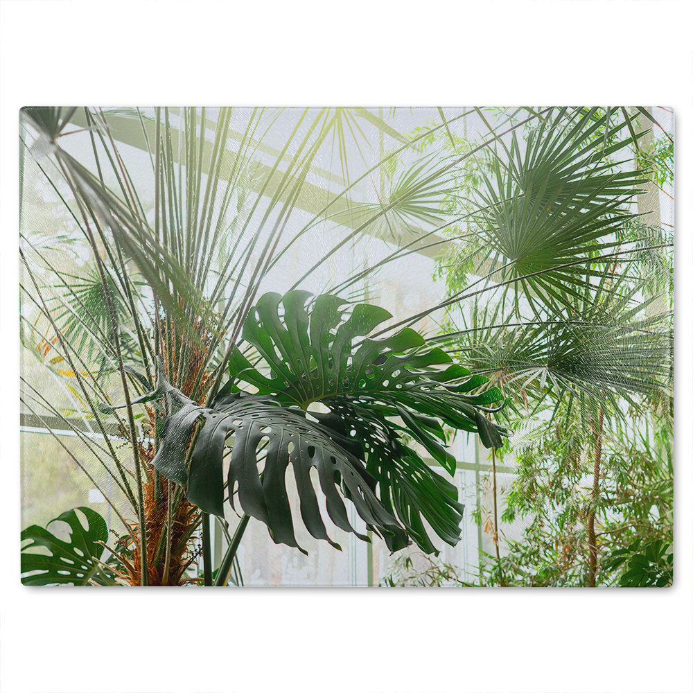 plants in botanical garde Designer Glass Chopping Board
