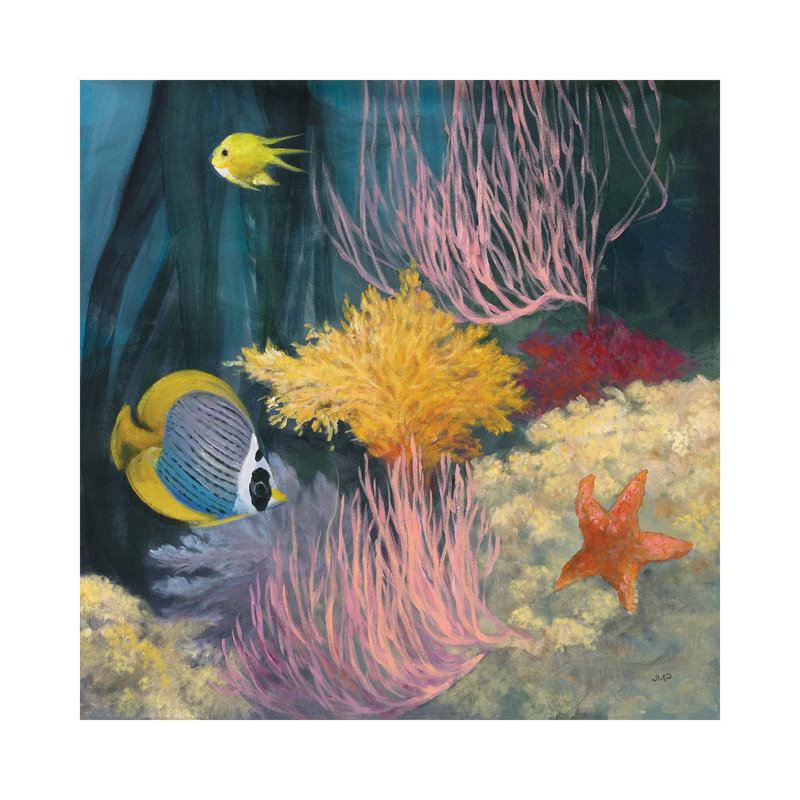 Coastal Reef II by Julia Purinton - Wrapped Canvas Painting, 30.48 cm H x 30.48 cm W