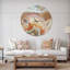 Strips and Ovals on Agate - Horloge murale moderne-2099314317-2020921940