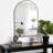20X30 Inch Metal Framed Arched Bathrrom Mirror For Wall.-1744354775