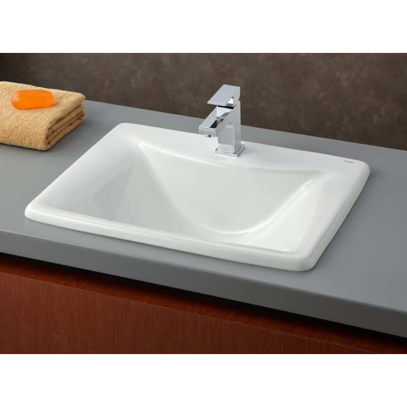 Cheviot Products 17.62'' White Vitreous China Rectangular Bathroom Sink