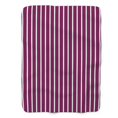 Magenta Stripes Art - 1 pièce Sherpa Premium