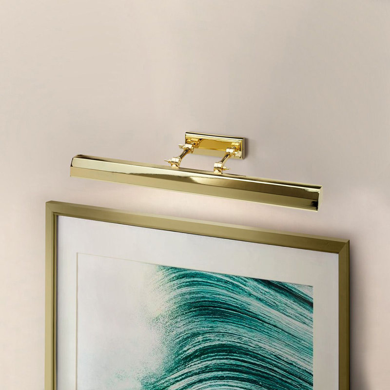 4-Light Wall Picture Light, Polished Brass