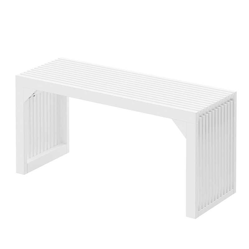Dining Bench for Entryway, White