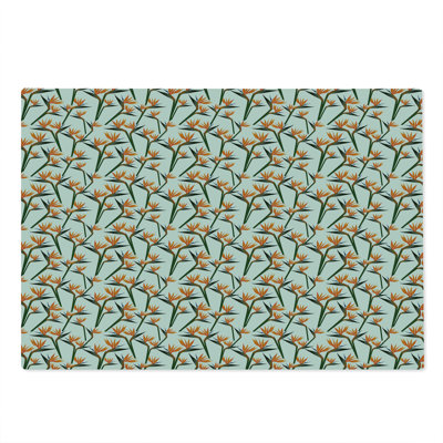 Ambesonne Spring Cutting Board Large Size Birds of Paradise Multicolor