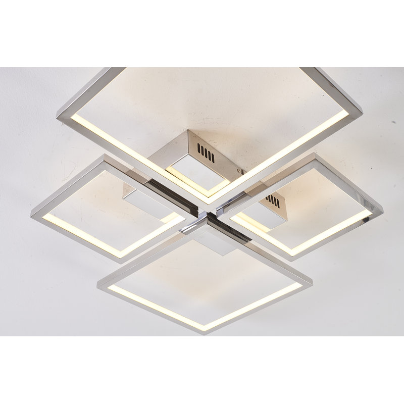 Demott 24.4" Cluster Square LED Flush Mount