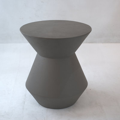 Decorative Garden Conner Table,18.1" H Modern Heavy Duty Patio Sturdy Faux Terrazzo