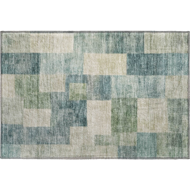 Premium Machine Washable Alijah AMF1261 Geometric Rug