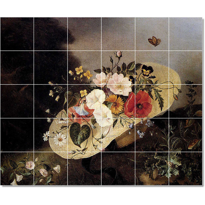 Carrelage mural décoratif en céramique 30 po x 36 po 6 po x 6 po, Ange Louis Lesourd Beauregard W22784
