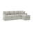Amari Slipcovered Sectional with Sleeper Sofa-659054744-659054665