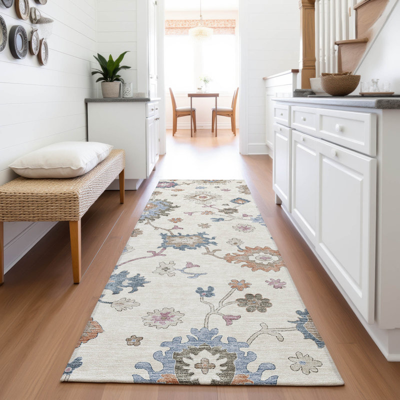 Premium Machine Washable Jaylin AMF1218 Global Rug, Runner 2'3" x 7'6"