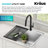 KRAUS Standart PRO Drop In 16 Gauge Bar Stainless Steel Kitchen Sink-98155468-98155469