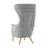 Velvet Wingback Chair-1135829117