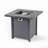 28-Inch Iron Square Propane Fire Pit Table