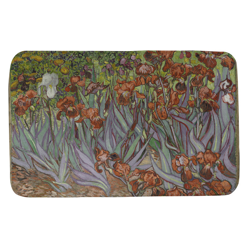 Tapis pour salle de bain Kandiyohi, l 21 po x L 34 po, Orange