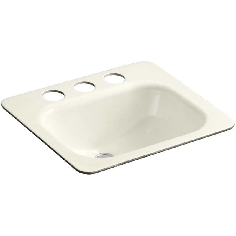 Tahoe Metal Rectangular Undermount Bathroom Sink with Overflow, Biscuit