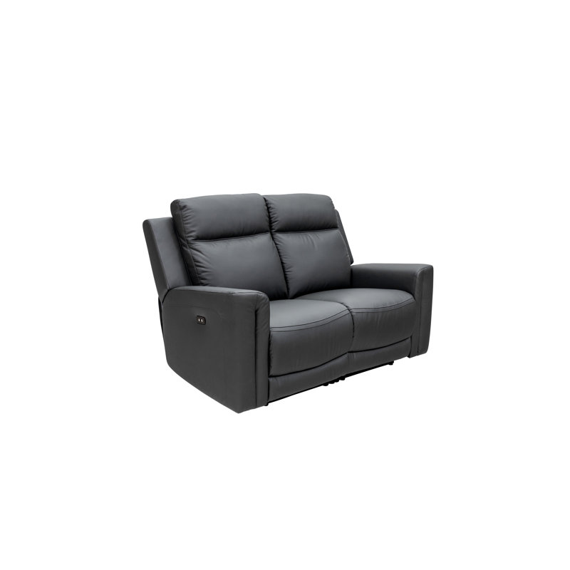 Berdella LEATHER ELECTRIC SEATER RECLINER - CHARCOAL, 2