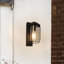 Akhira Black 27.2cm H Outdoor Sconce