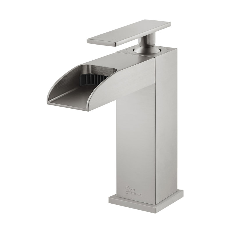 Concorde Single Hole, Single-Handle, Waterfall Bathroom Faucet, Brushed Nickel