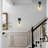 1-light Dimmable Modern Brass Wall Sconce With Bell Clear Glass-1798176309