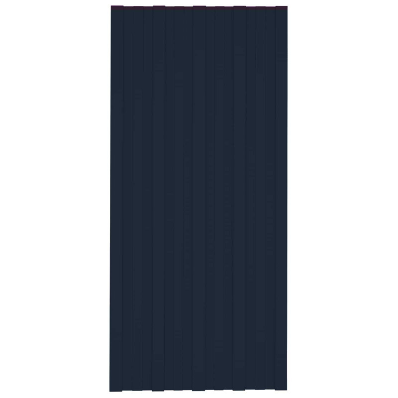 vidaXL Roof Panel 12 pcs Anthracite 39.37 x 17.72 in Galvanised steel, Anthracite, 39.37 x 17.72 in, 12