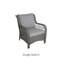 Chaise de patio en osier avec coussins Ashlyn